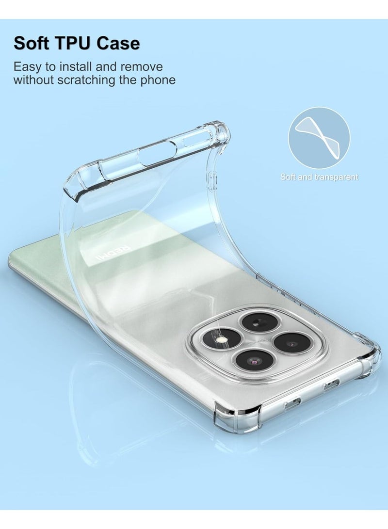 غطاء حماية كامل للكاميرا، مصنوع من مادة TPU الناعمة الشفافة، مع حواف سيليكونية معززة في الزوايا، لهاتف Xiaomi Redmi Note 15 4G / 5G - Image 4